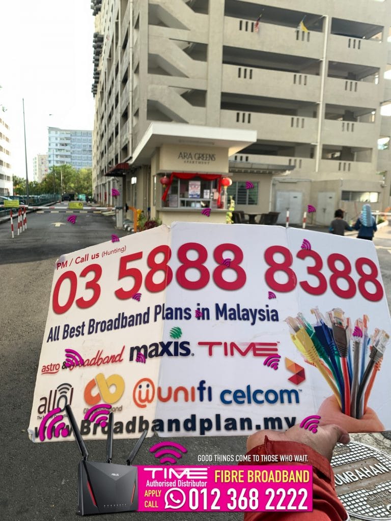 Ara Green @ Penang compare market broadband