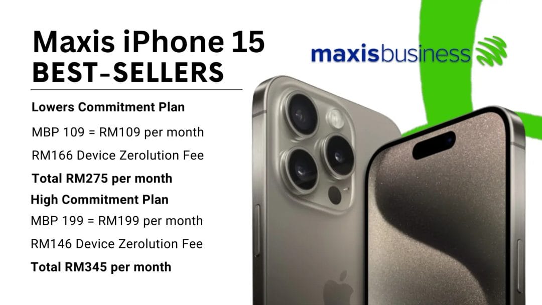 Maxis iPhone 15 instalment plan